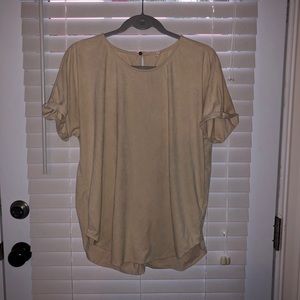 Oversized Suede Tee